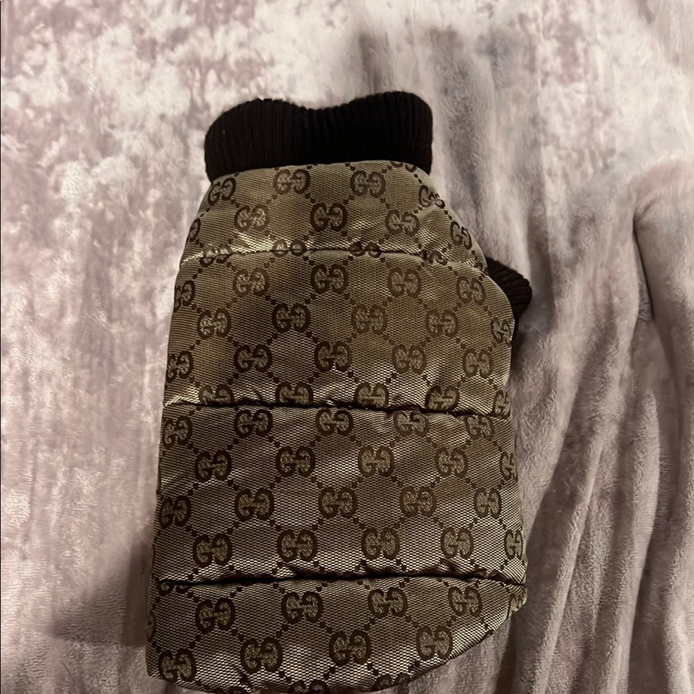 Gucci Brown and Tan Pet Jacket